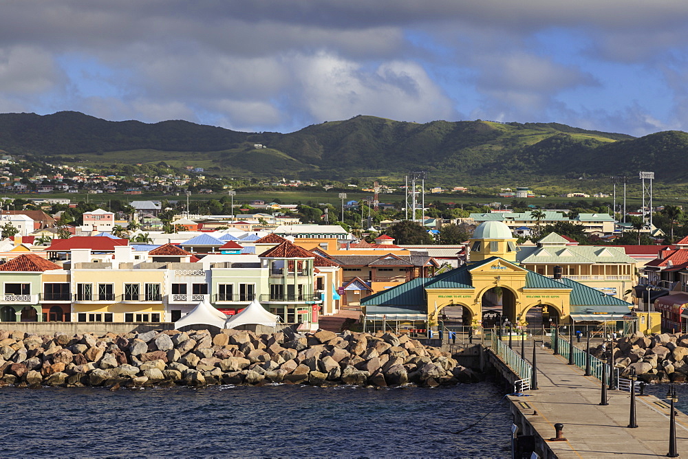 Port Zante cruise ship port, Basseterre, St. Kitts, St. Kitts and Nevis, West Indies, Caribbean, Central America