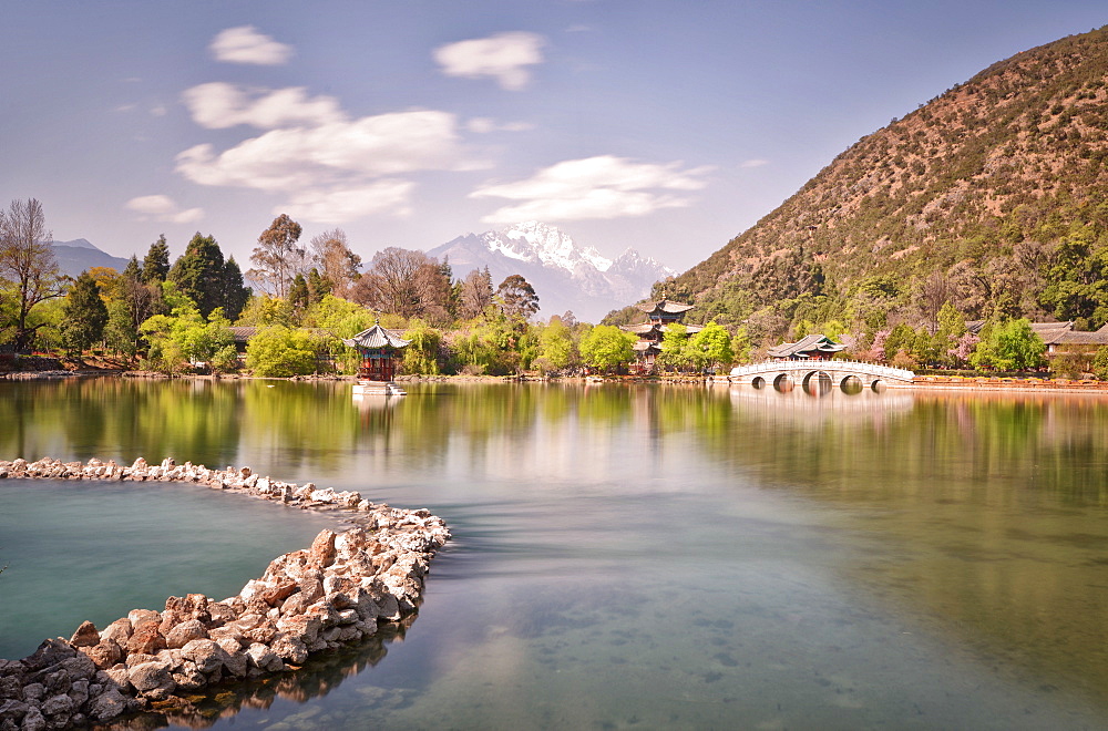 Heilongtan (Black Dragon Pond) in Jade Spring Park, Lijiang, Yunnan, China, Asia 