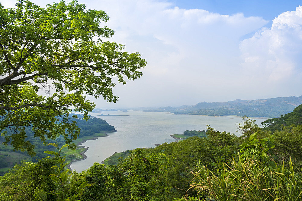 Lake Suchitlan in Suchitoto, El Salvador, Central America