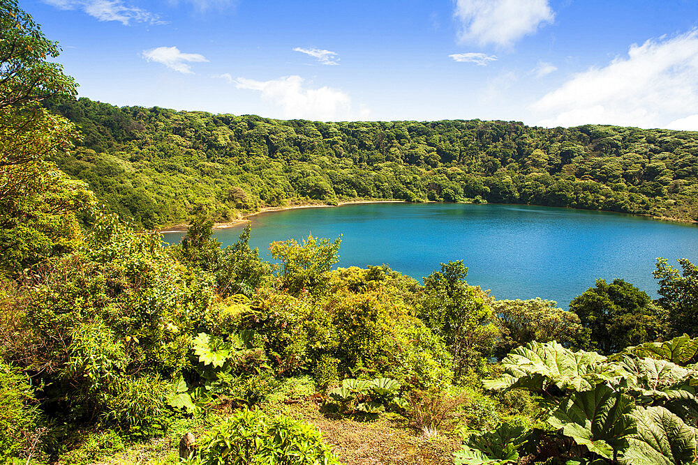 Crater lake in the Poas volcano, San Jose, Costa Rica, Central America