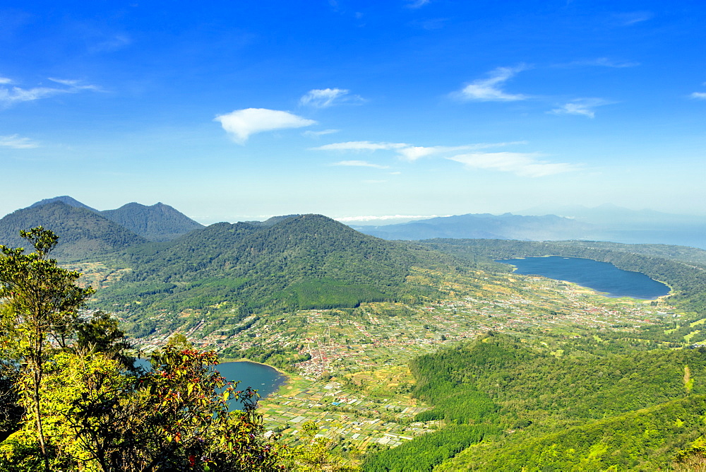 The view from the top of Mount Catur in Bali, Indonesia, Southeast Asia, Asia