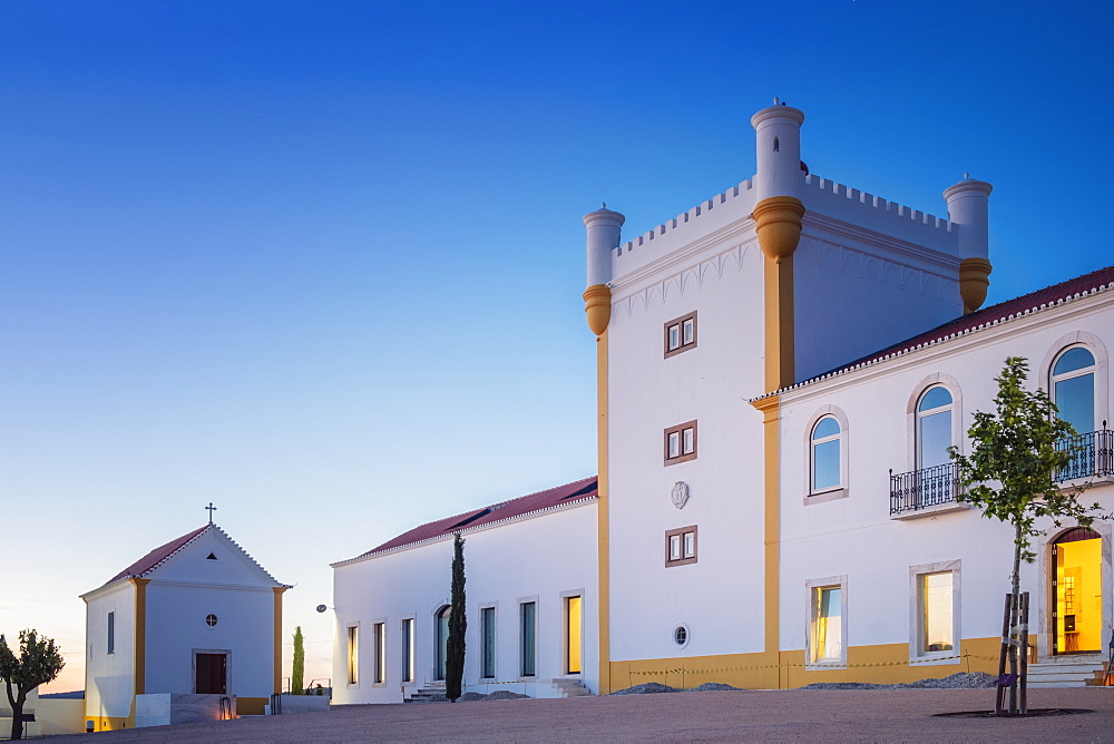 The historic main building of the Torre De Palma Wine Hotel, Alentejo, Portugal, Europe