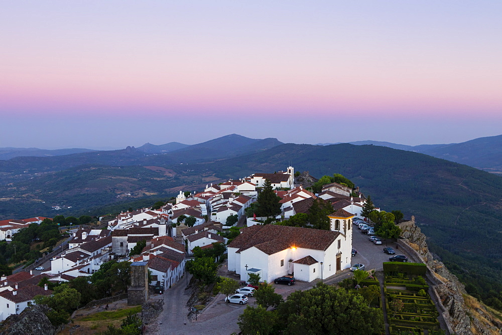 Marvao, a dramatic Portuguese medieval hill-top village in the Alentejo region bordering Spain, Portugal, Europe