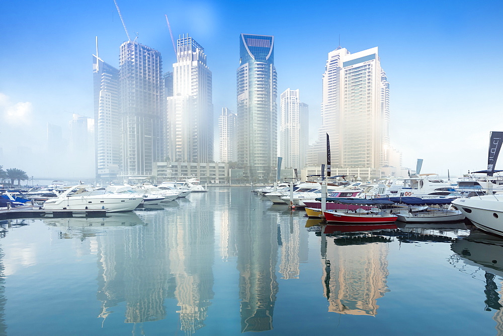 The Marina complex in Dubai, United Arab Emirates, Middle East