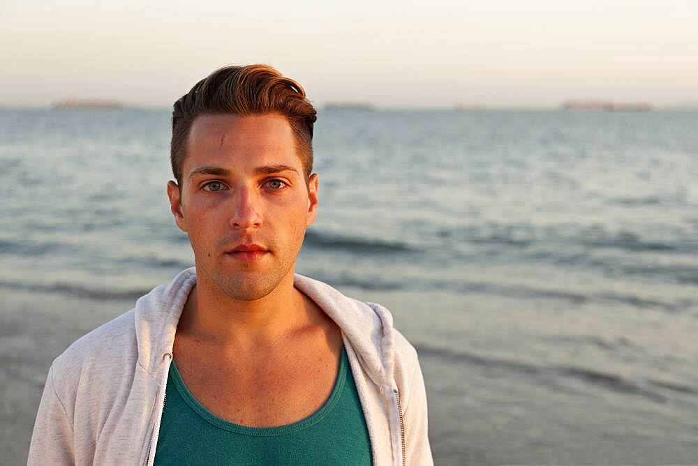 Man standing on beach