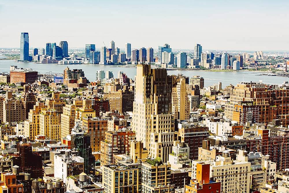 Aerial view of New York cityscape, New York, United States