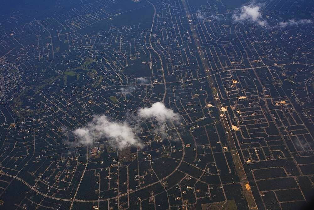 Aerial view of Richmond cityscape, Virginia, United States