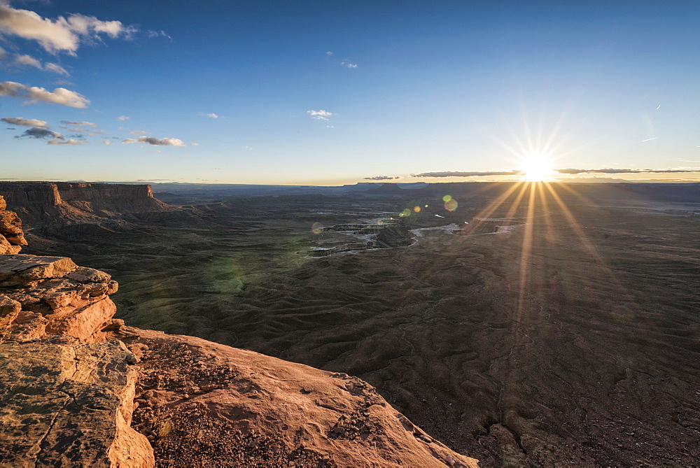 Sunset in canyon, Moab, Utah, United States