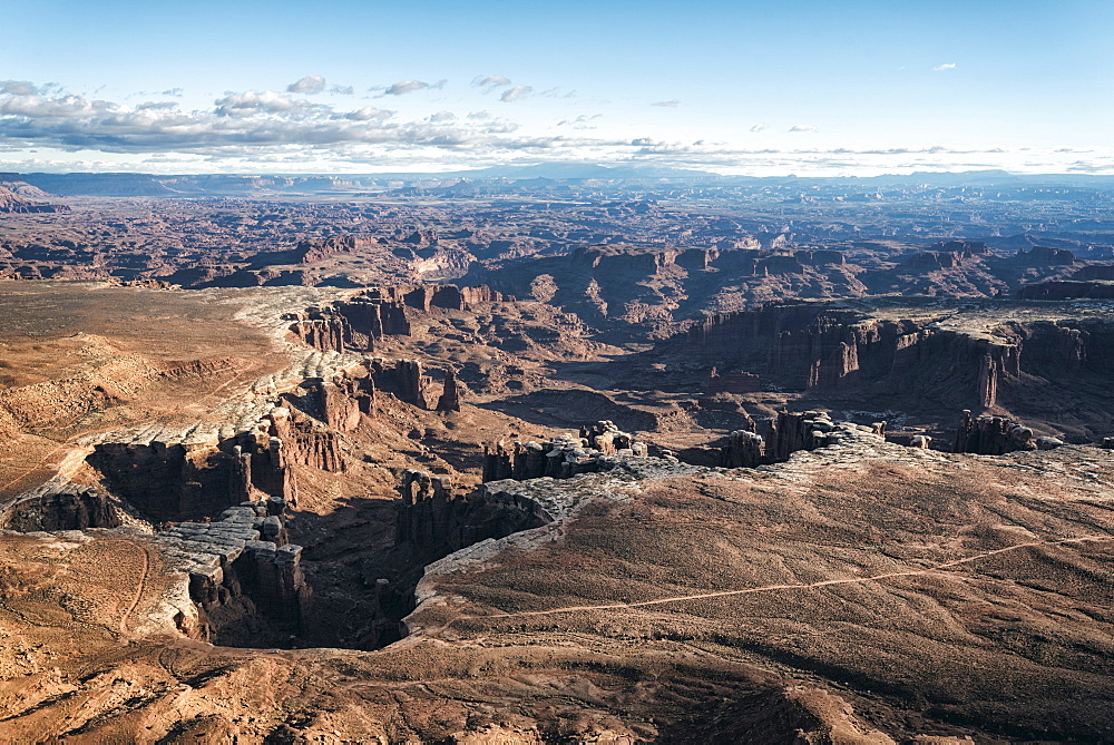 Aerial view of canyon, Moab, Utah, United States