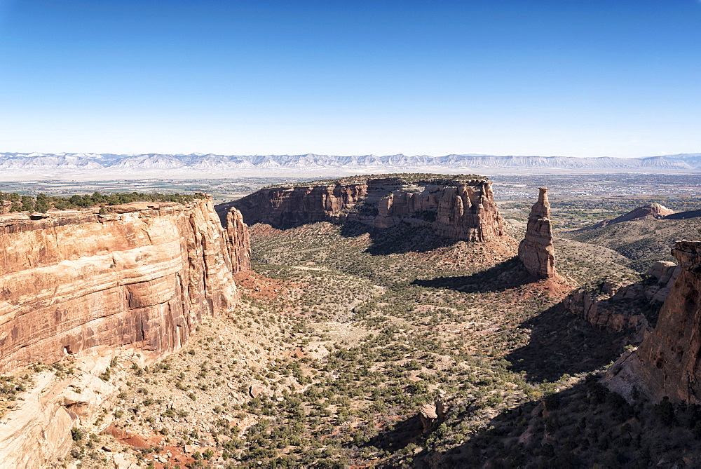 Blue sky over desert