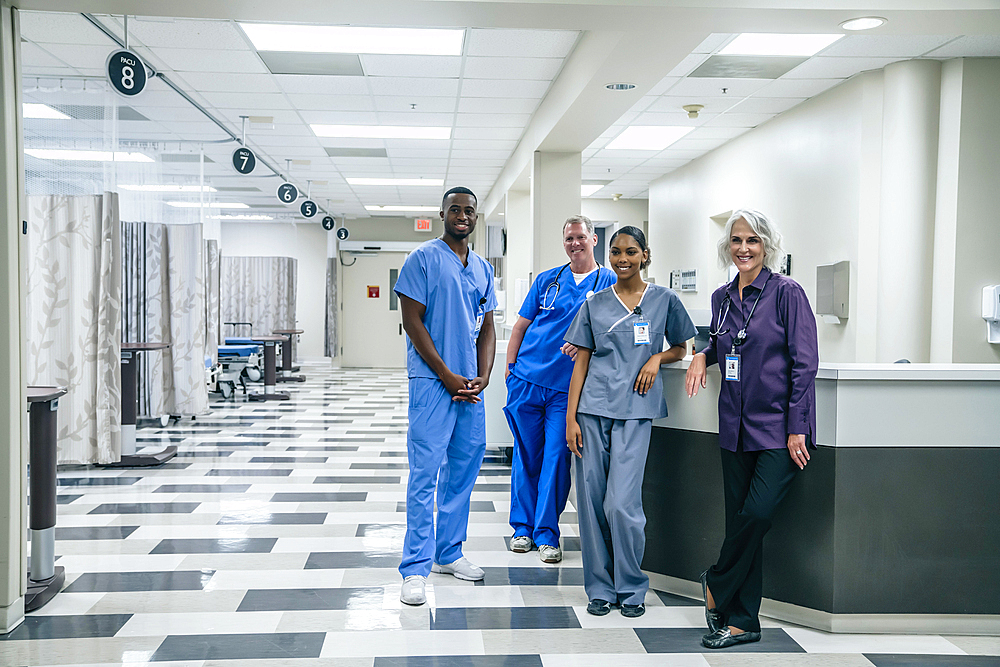 Portrait of medical team in hospital