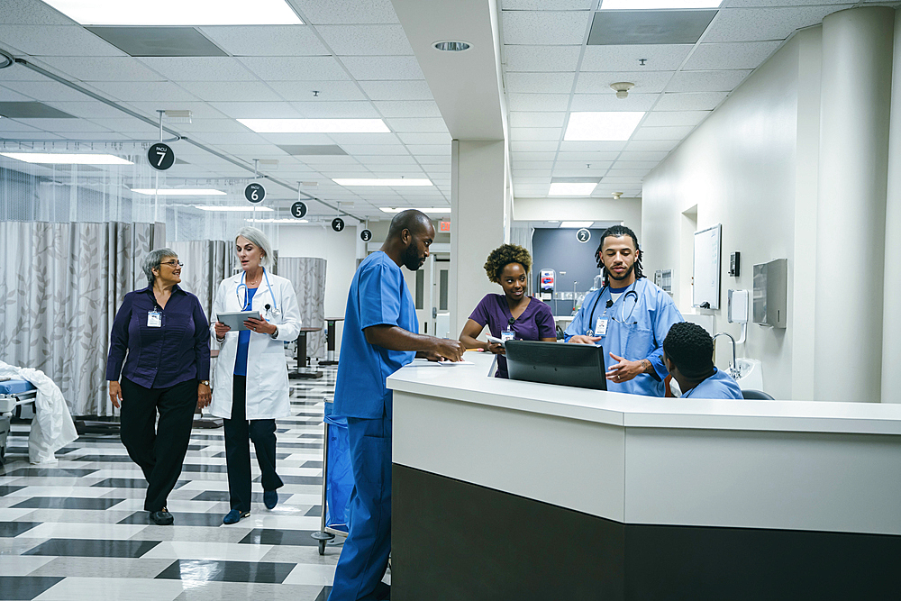 Doctors and nurses in hospital