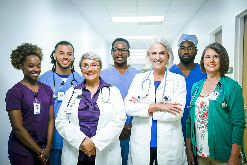 Portrait of smiling medical team