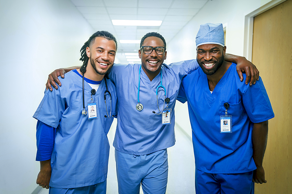 Portrait of smiling nurses