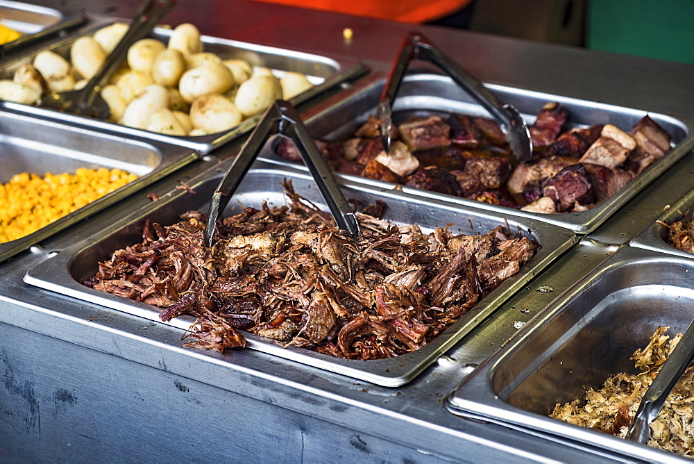 Tongs at food buffet