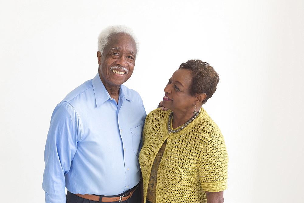 Portrait of smiling older Black couple