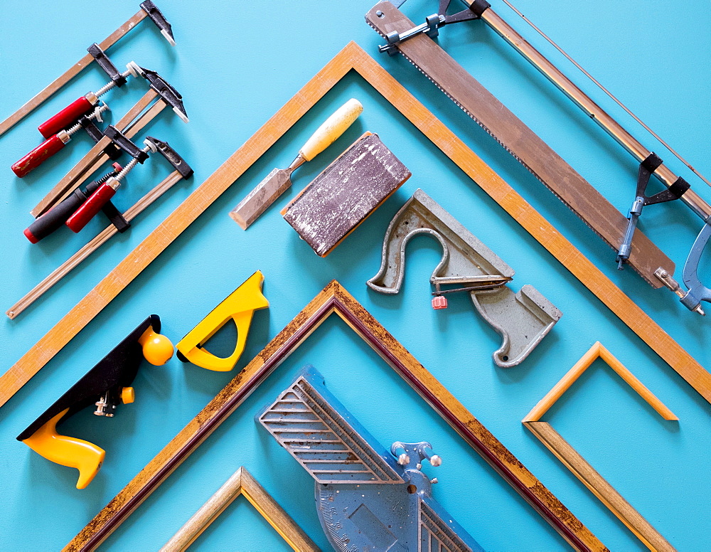 Tools and picture frame parts