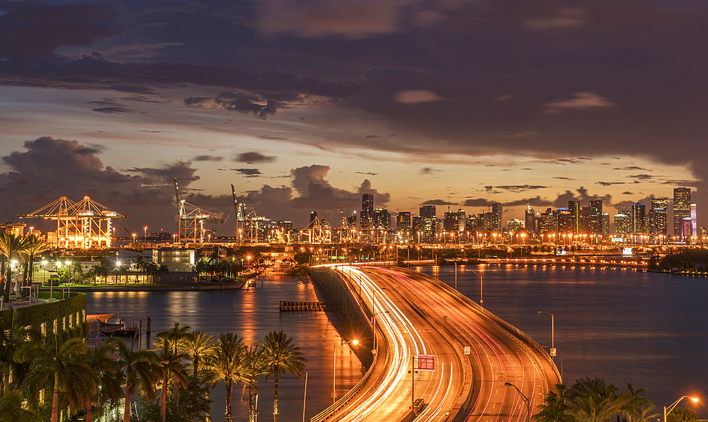 Bridge over water in Miami, Florida, United States