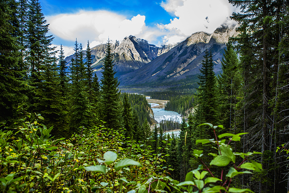 River winding in mountain valley