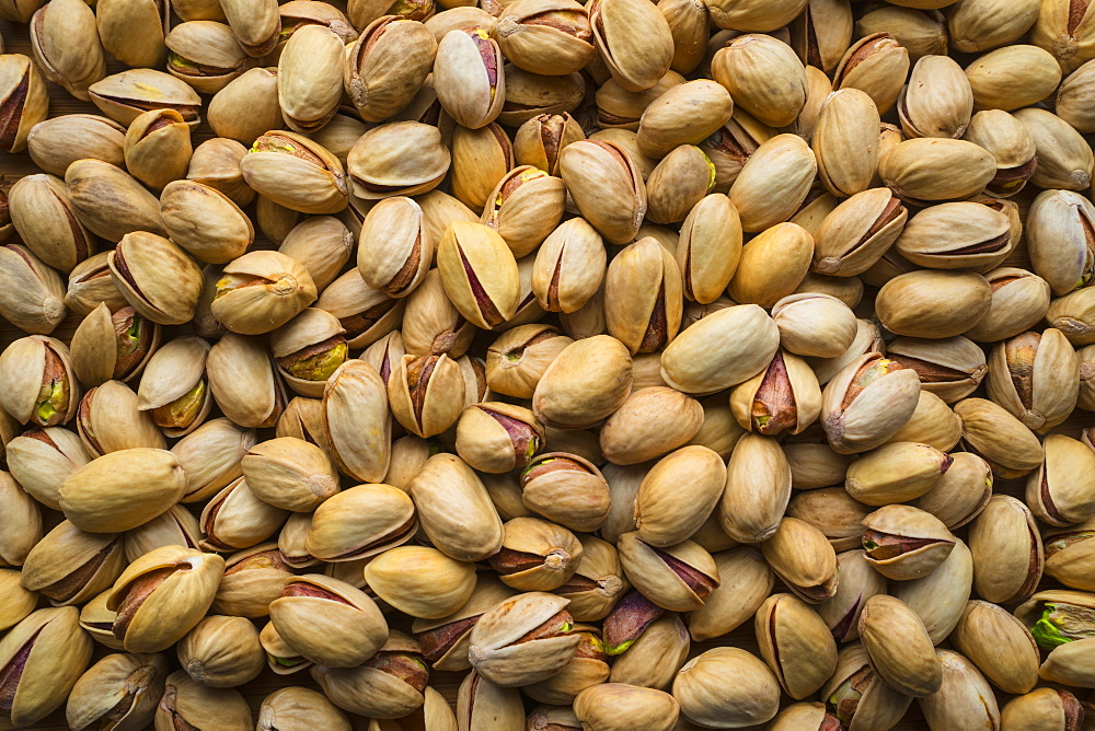 Pile of pistachios