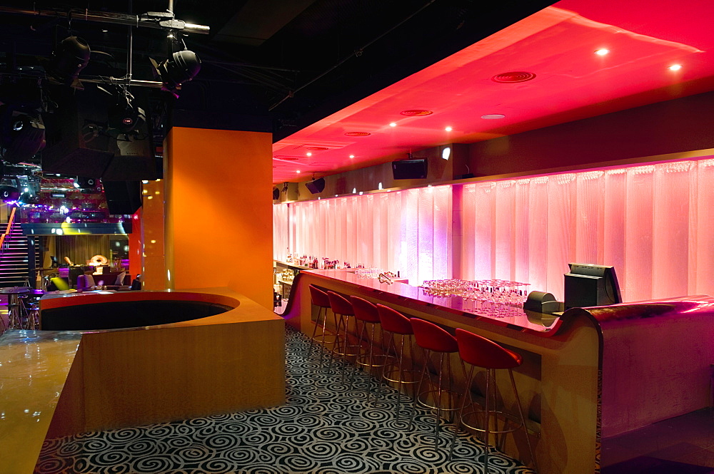 Bar inside nightclub