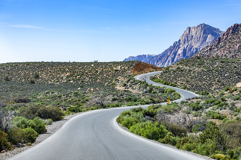 USA, Nevada, Las Vegas, Loop road through Red Rock Canyon National Conservation Area