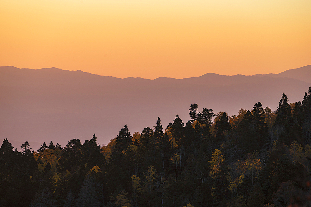 Usa, New Mexico, Santa Fe, Sangre De Cristo Mountains