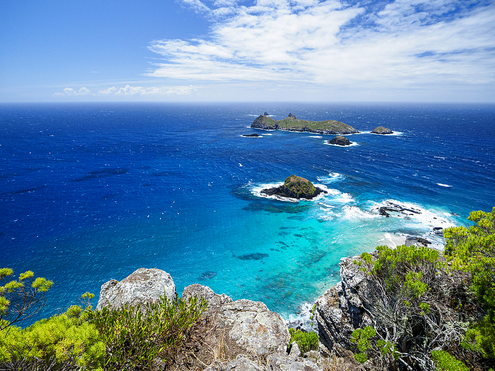 Small islands off coast of Lord Howe Island, Lord Howe Island, New South Wales, Australia