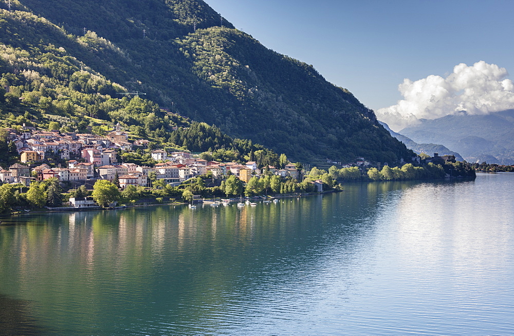 View of the village of Dorio, Lake Como, Province of Lecco, Italian Lakes, Lombardy, Italy, Europe