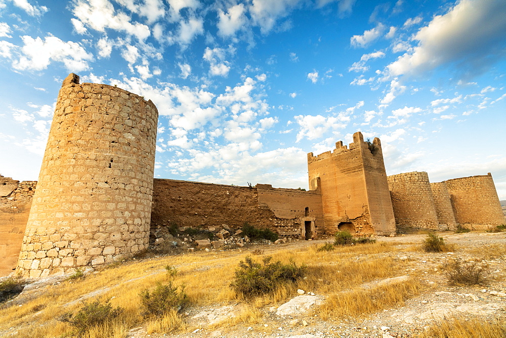 Alcazaba of Malaga walls in Spain, Europe