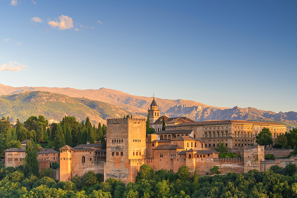 Alhambra palace in Granada, Spain, Europe