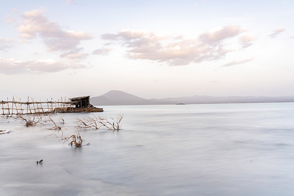 Lake Afrera (Lake Afdera), Danakil Depression, Afar Region, Ethiopia, Africa