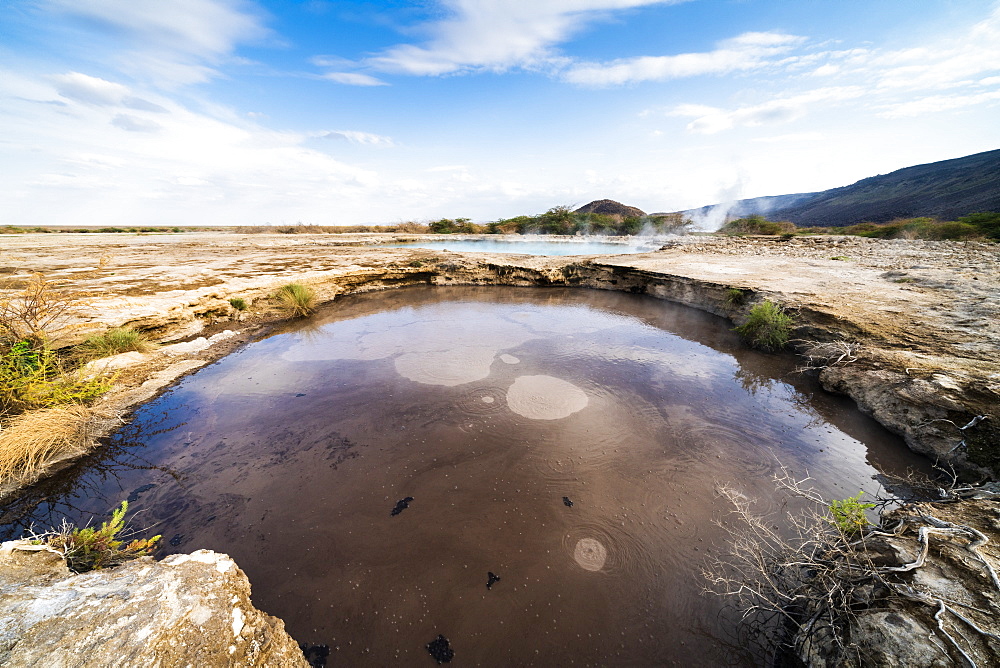 Ala Lobet (Alol Bet) geyser, Semera, Afar Region, Ethiopia, Africa