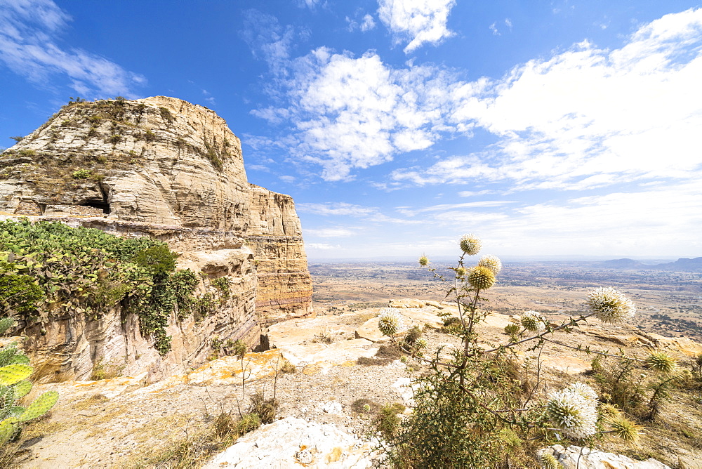 Sandstone rocks of Gheralta Mountains, Tigray Region, Ethiopia, Africa