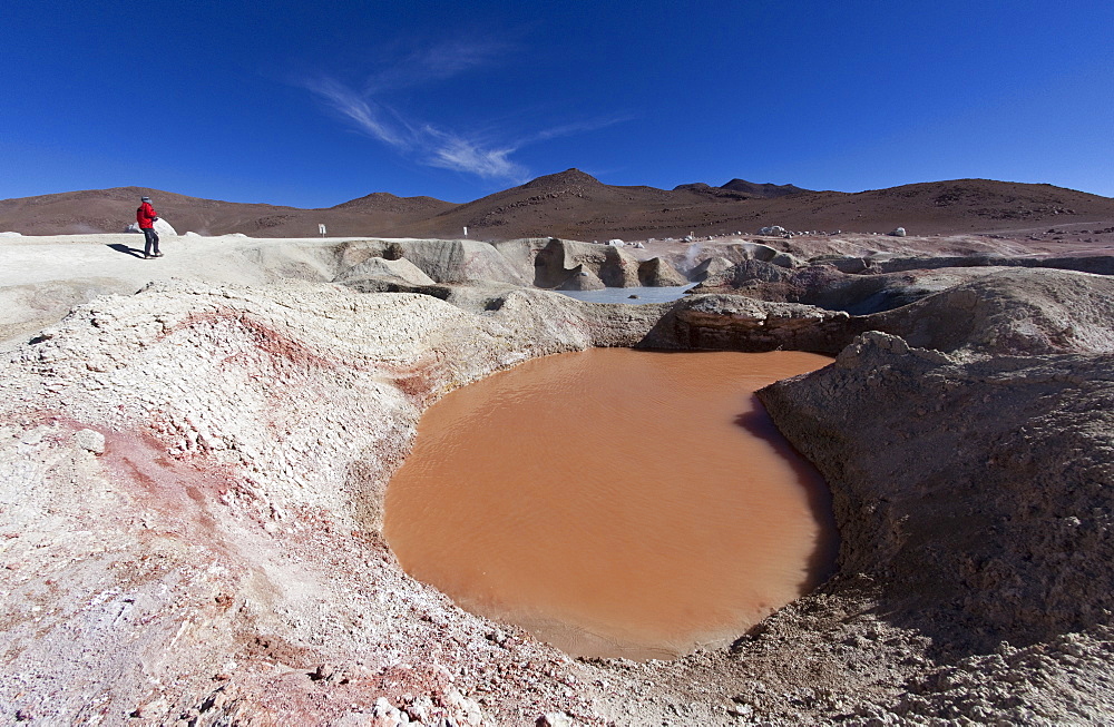 Sol de Manana, a geothermal field in Sur Lipez Province in the Potosi Department, Bolivia, South America