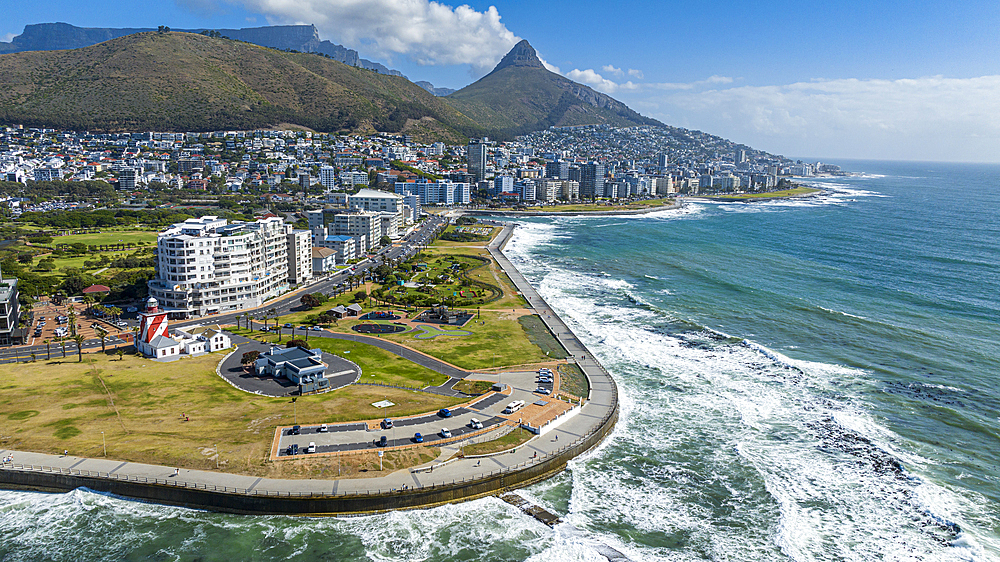 Aerial of Cape Town, South Africa, Africa