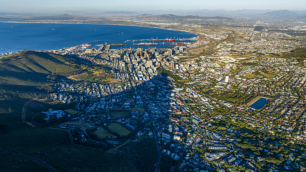 Aerial of Cape Town, South Africa, Africa