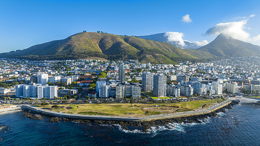 Aerial of Cape Town, South Africa, Africa