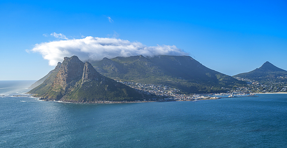 Aerial of Hout Bay, Cape Town, Cape Penisula, South Africa, Africa