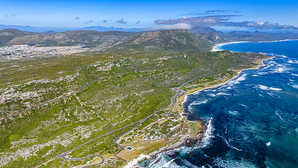 Aerial of Cape of Good Hope, Cape Town, South Africa, Africa