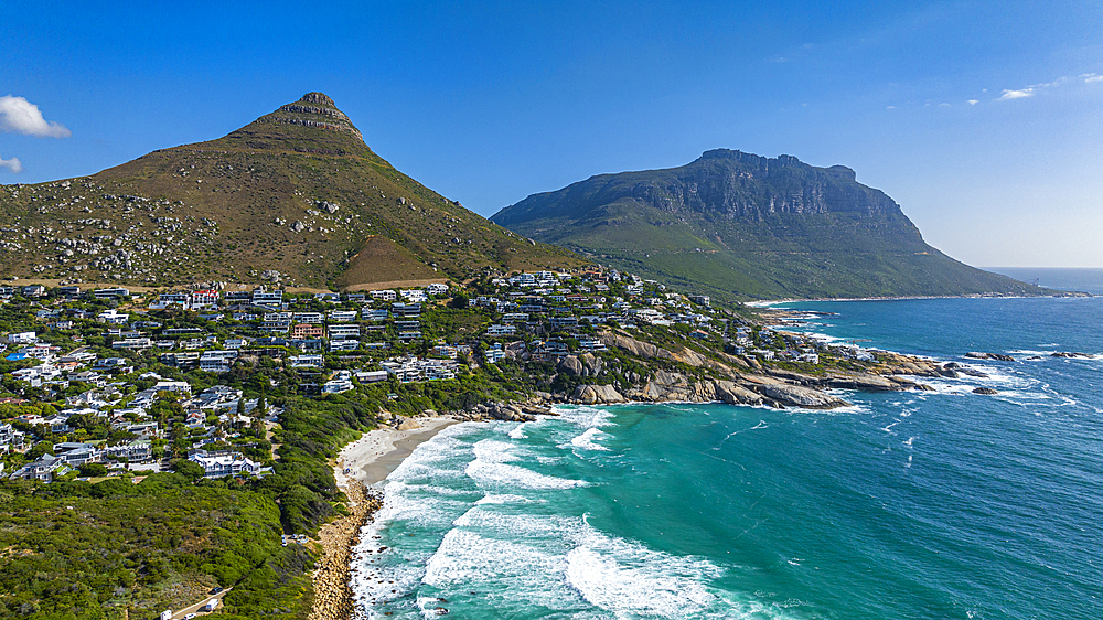 Aerial of Llandudno, Cape Town, Cape Peninsula, South Africa, Africa