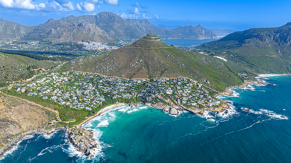 Aerial of Llandudno, Cape Town, Cape Peninsula, South Africa, Africa