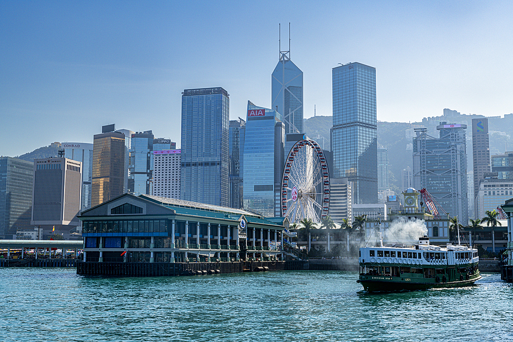 Star Ferry in Victoria harbour, Hong Kong, China, Asia