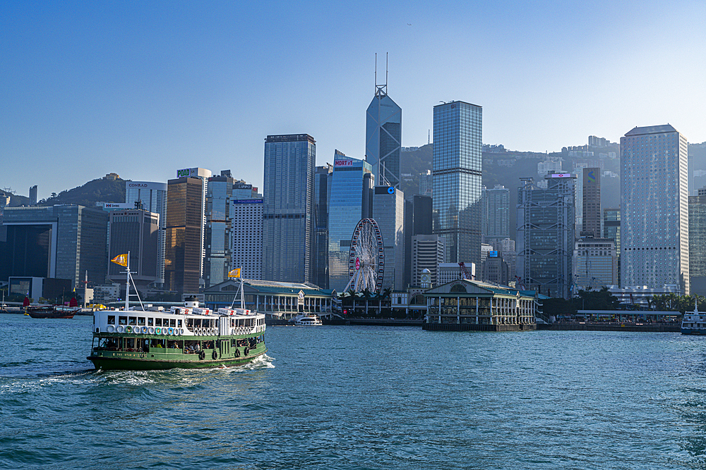 Star Ferry in Victoria harbour, Hong Kong, China, Asia