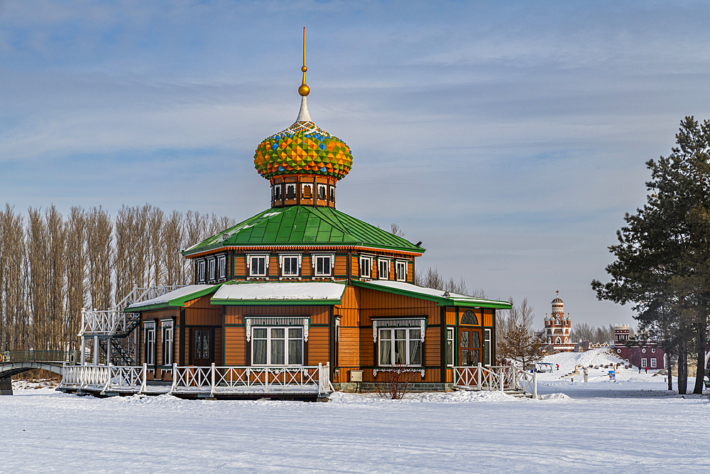 Orthodox church, Volga Manor, Harbin, Heilongjiang, China, Asia