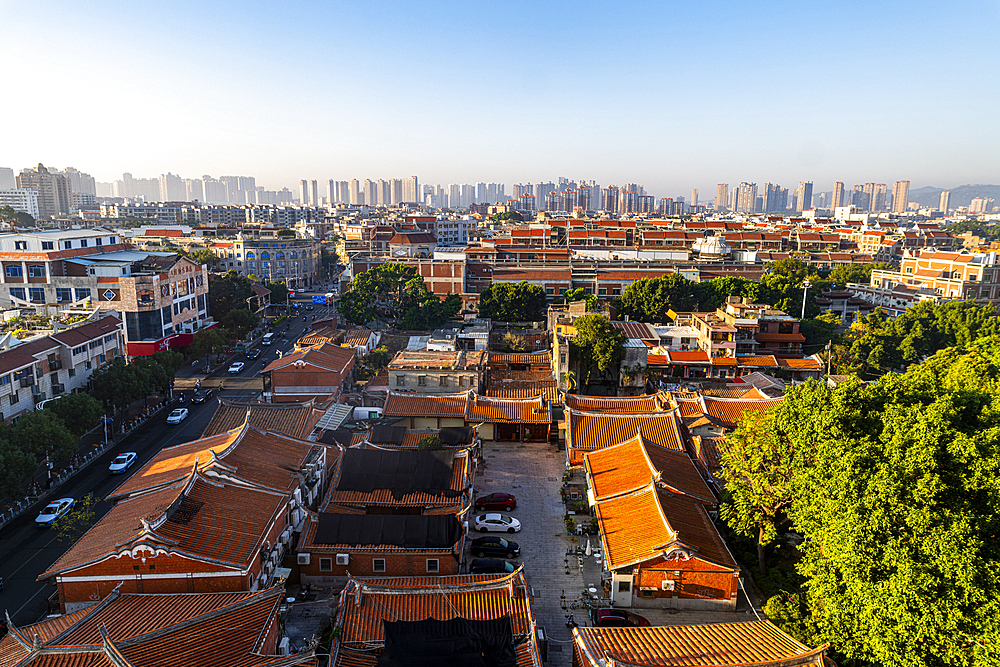 View over the old town, Quanzhou, UNESCO World Heritage Site, Fujian, China, Asia