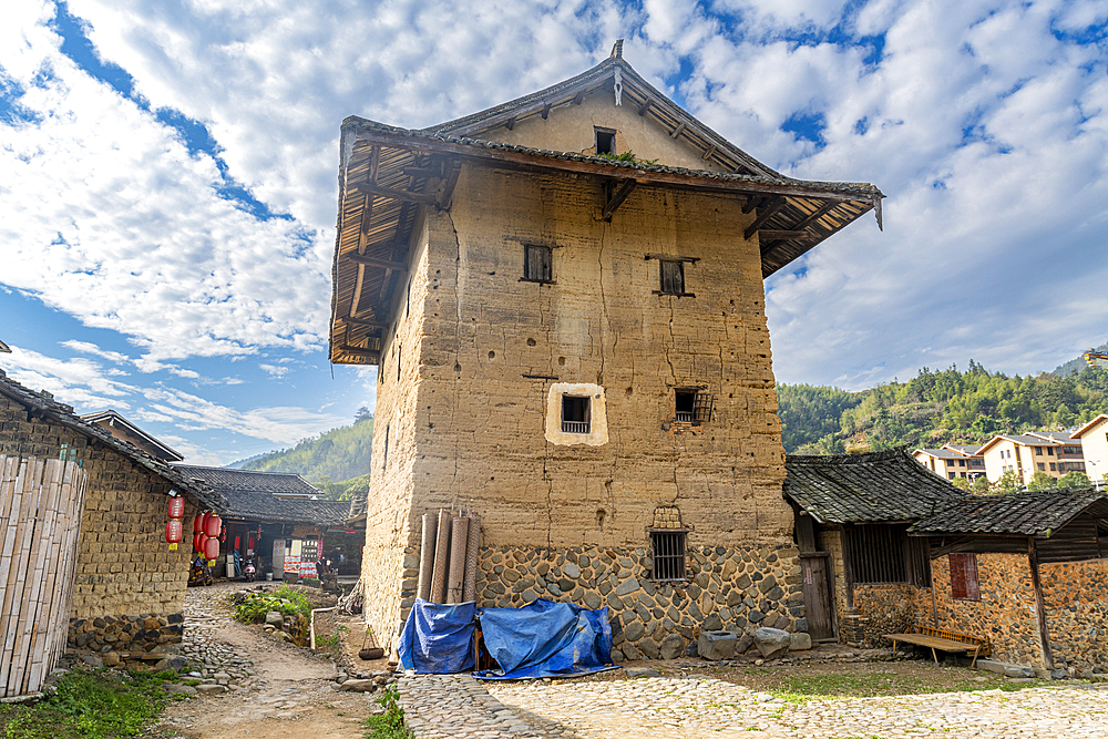 Fujian tulou rural dwelling, Yunshuiyao Ancient Town, Hakka, Fujian, China