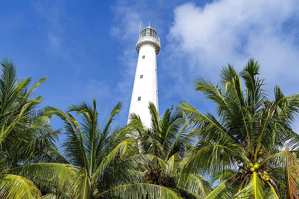 Old Indie Lighthouse, Lengkuas Island, Belitung island off the coast of Sumatra, Indonesia, Southeast Asia, Asia