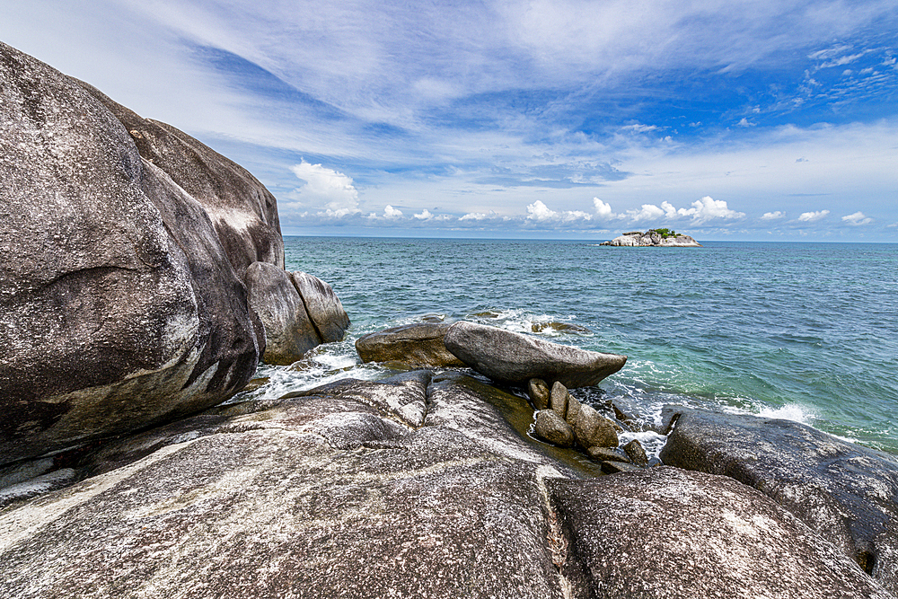 Giant granite rocks on Pulau Kelayang, Belitung island off the coast of Sumatra, Indonesia, Southeast Asia, Asia