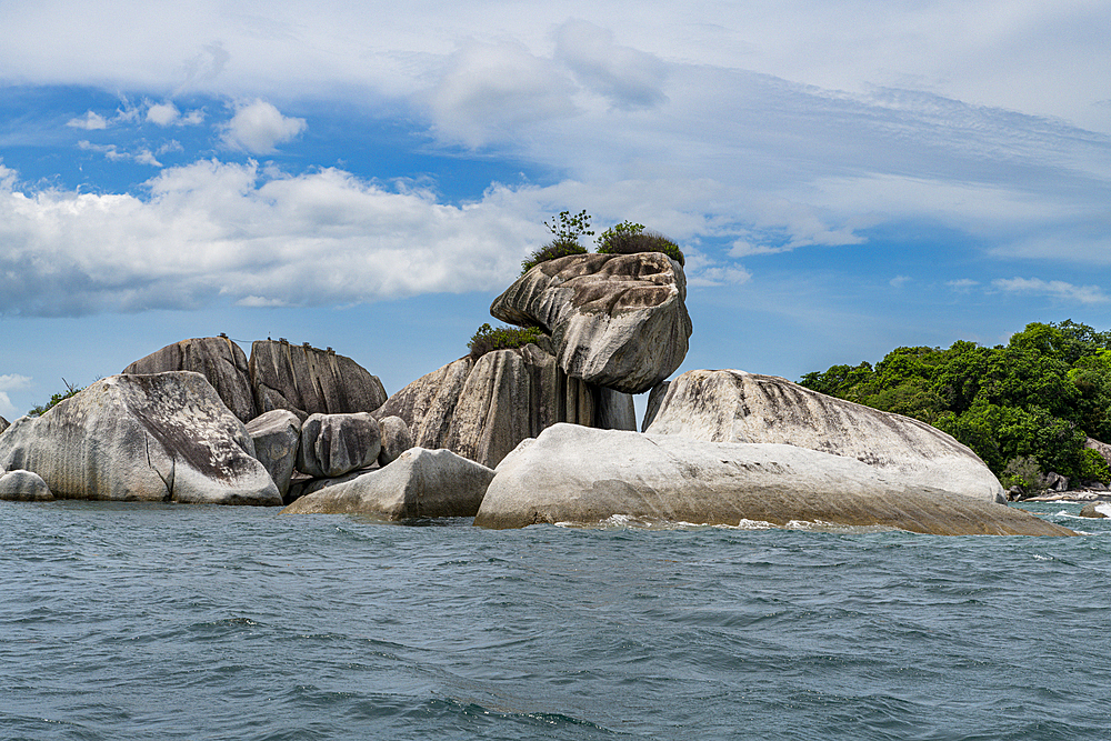 Giant granite rocks on Pulau Kelayang, Belitung island off the coast of Sumatra, Indonesia, Southeast Asia, Asia